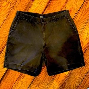 MENS FLAT FRONT FADED BLACK SHORTS BY POLO RALPH LAUREN SIZE 40 WAIST